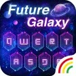 Neon Galaxy Keyboard Theme