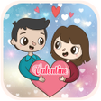 プログラムのアイコン：WAStickerapps Valentine d…