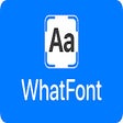 Programikonen: What Font - find font