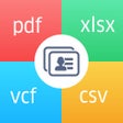 プログラムのアイコン：Contacts to Excel , PDF ,…