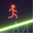 プログラムのアイコン：Neon Stickman Draw Runner