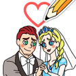プログラムのアイコン：Draw Happy Wedding : Fun …