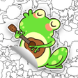 أيقونة البرنامج: Sticker Book: Coloring Pu…