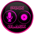 Flat Black and Pink Icon Pack Free