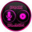 Ikona programu: Flat Black and Pink Icon …