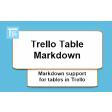 Trello Table Markdown