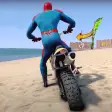Superhero Tricky Bike Racing