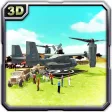 Army Cargo Helicopter Relief  Truck sim games