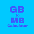 プログラムのアイコン：Mb to Gb Converter calcul…