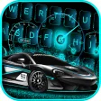 Neon Racing Sports Car Keyboar