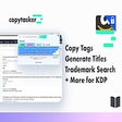 Programikonen: Copy Tags KDP Title Gener…