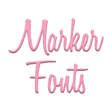 Иконка программы: Marker Fonts for FlipFont