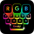 Icon of program: Neon Keyboard - Emoji RGB