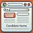 Set Candidate Name on Title