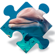 Icona del programma: Free Dolphin Jigsaw Puzzl…