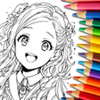 Иконка программы: Cute Anime Coloring Game