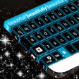 Programikonen: Glowing Blue Neon Keyboar…