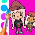 程序图标：Toca Life Coloring Book