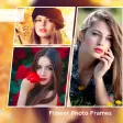 Beautiful Flower Photo Frames Greeting Cards
