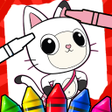 أيقونة البرنامج: Gabys Dollhouse Coloring …