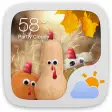 Happy Turkey Day. GO Weather EX Theme