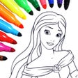 Programın simgesi: Princess coloring book 4 …