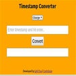 Programikonen: Timestamp Converter