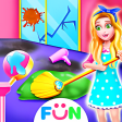Girls Hair Salon Tidy Up  House Cleaning Games