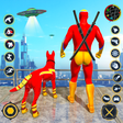 プログラムのアイコン：Miami Spider Rope Hero Ga…