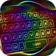 Programikonen: LED Neon Glow Keyboard Ba…