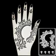 Henna drawing step by step