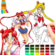 Coloring Book Sailormon Page