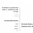 Curriculum Vitae Europeo (da compilare)