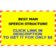 Best Man Speech Structure