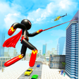 أيقونة البرنامج: Stickman Spider Rope Hero…