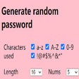Icoon van programma: random password generator