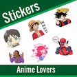 プログラムのアイコン：Anime stickers for WhatsA…