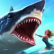 Angry White Shark Hunting Game