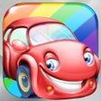 ไอคอนของโปรแกรม: Rainbow Cars - Learn Colo…