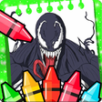 プログラムのアイコン：Venom coloring the heroes