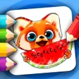 プログラムのアイコン：Coloring for kids with Ro…
