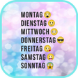Programikonen: Wochentage Bilder