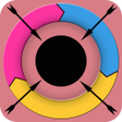 Hit arrows in circle icon