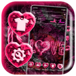プログラムのアイコン：Love Flame Pink Theme