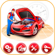 Icoon van programma: Car repair. Auto mechanic…