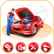 Car repair. Auto mechanics guide.
