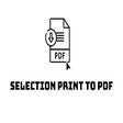 Icoon van programma: Selection Print to PDF