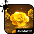 Icon of program: Gold Rose Live Wallpaper …