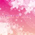 Cute wallpaper-Pink  Lace-