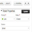 Re-position Ticket properties on FreshDesk icon